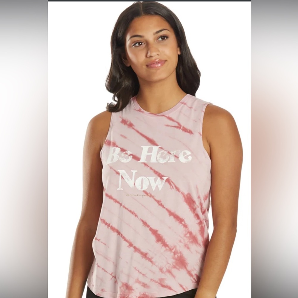 33 Pink Tie-Dye Sleeveless Tank by Spiritual Gangster